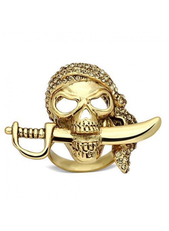黃金海盜｜水晶造型戒指