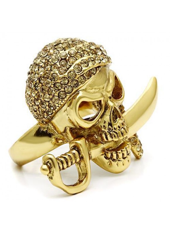 黃金海盜｜水晶造型戒指
