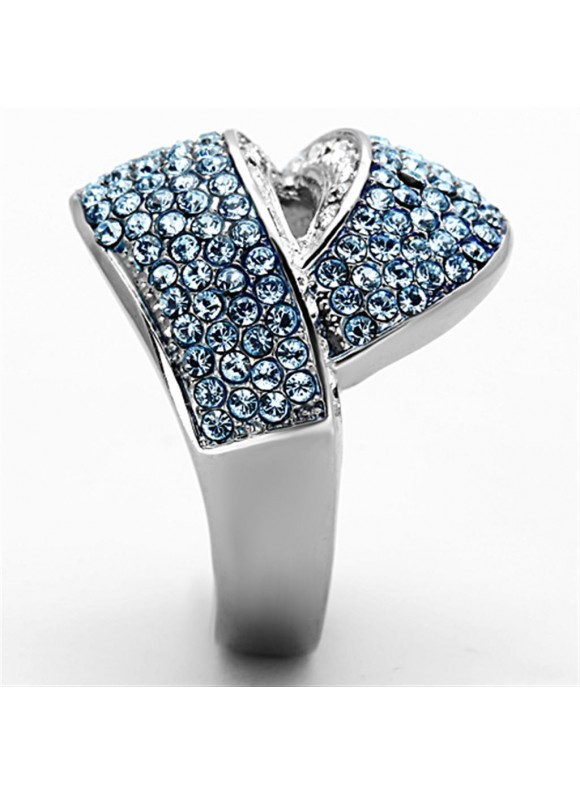 海藍寶藏｜水晶純鋼戒指