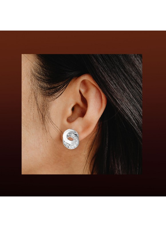 不規則雙環｜純銅耳環