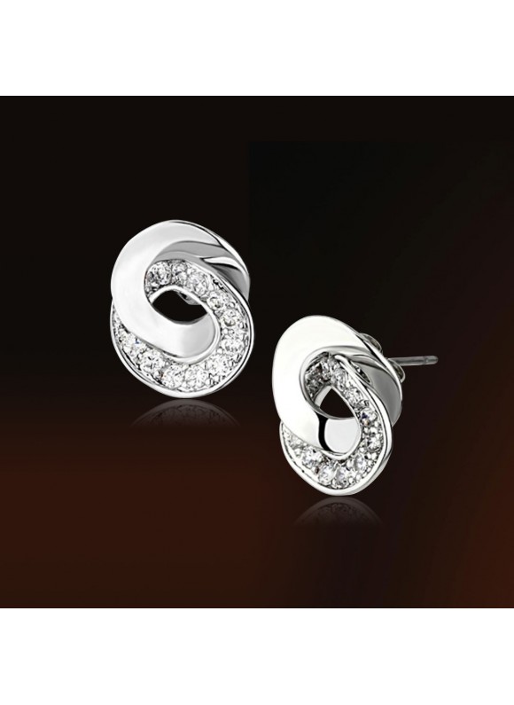 不規則雙環｜純銅耳環