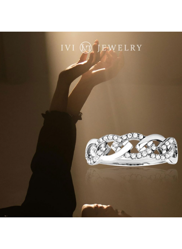 璀璨交織｜純鋼戒指